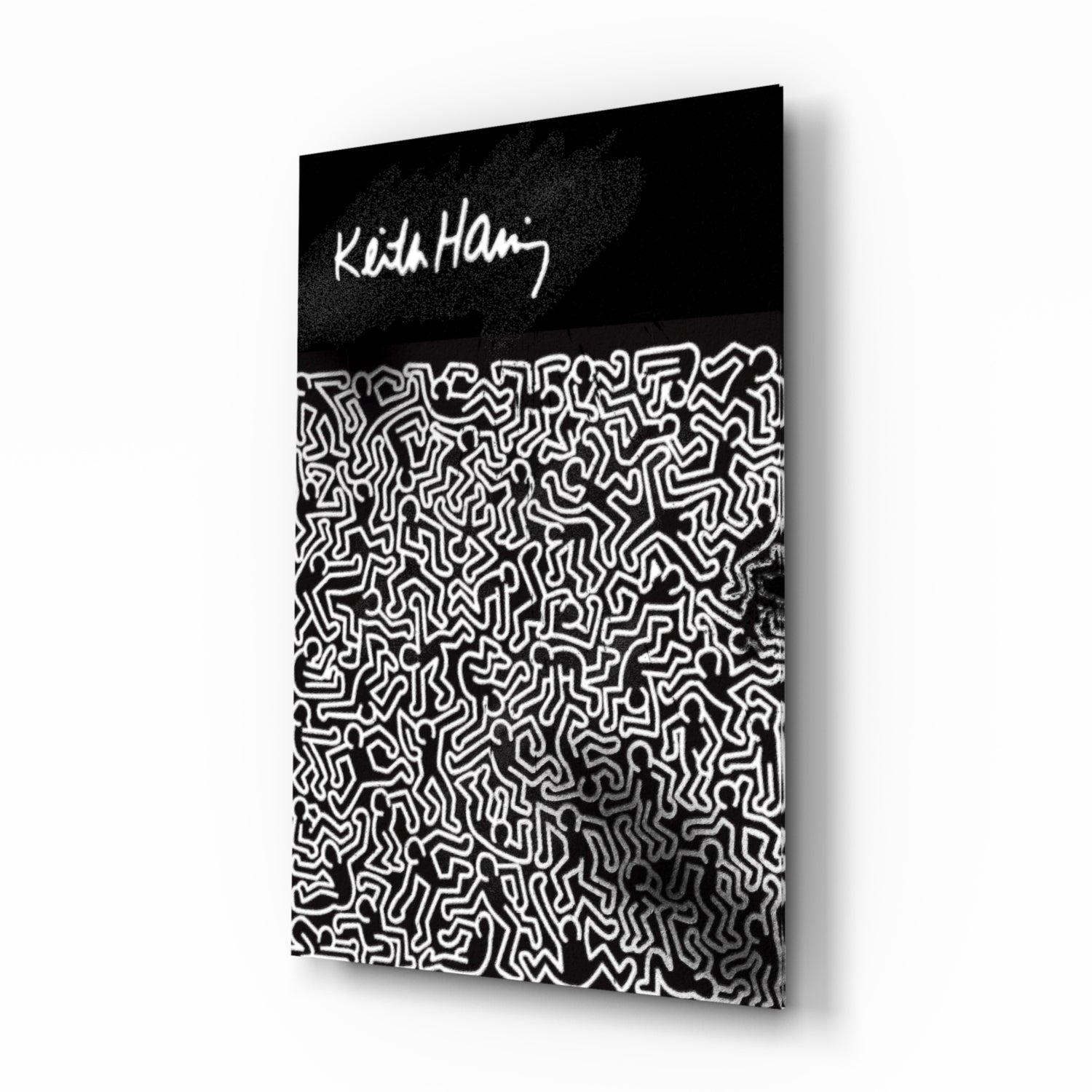 Style of Keith Haring Glass Wall Art || Designer Collection.