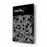 Style of Keith Haring Glass Wall Art || Designer Collection.