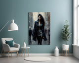 Walk Womanly Glass Wall Art || Designers Collection.