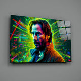 Keanu Reeves Glass Wall Art || Designer Collection.