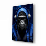Rebellios Ape  Glass Wall Art || Designer Collection.