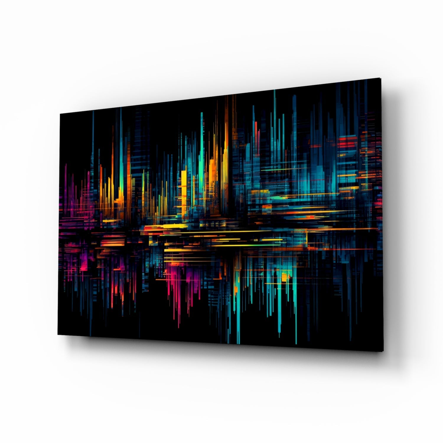 Color Stream Glass Wall Art || Designers Collection
