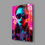 Stylish Woman Glass Wall Art || Designer Collection.