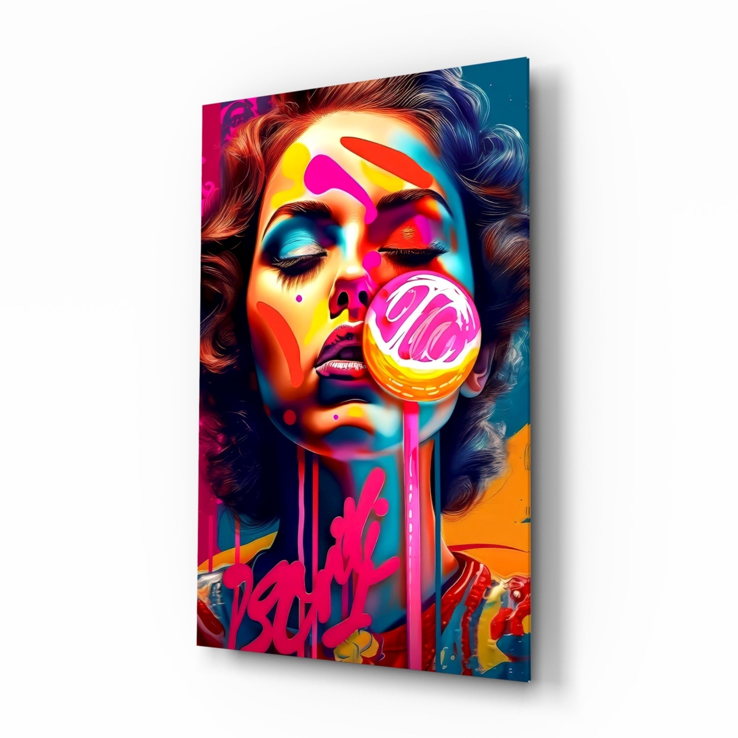 Lollipop Glass Wall Art || Designer Collection.