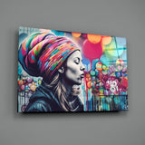 Peaceful Mind Glass Wall Art || Designer Collection.