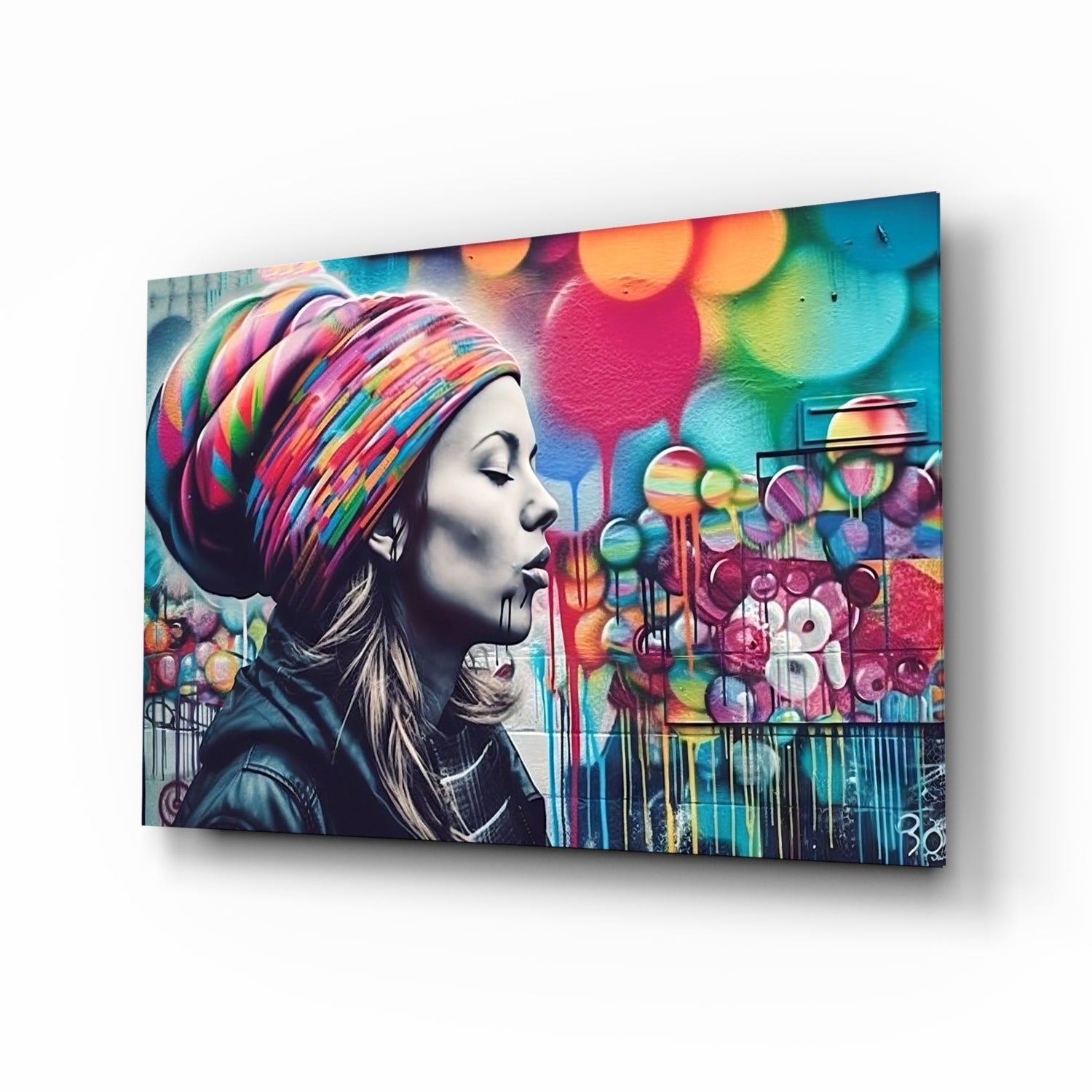Peaceful Mind Glass Wall Art || Designer Collection.