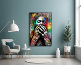 Ssssh Glass Wall Art || Designer Collection.