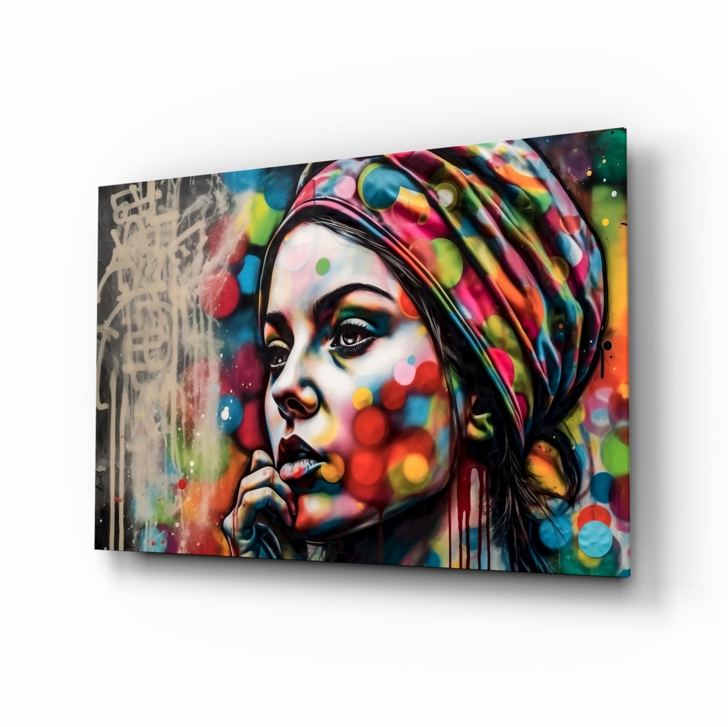 Peaceful Mind Glass Wall Art || Designer Collection.