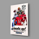 NFL Finals Glass Wall Art || Designer Collection.