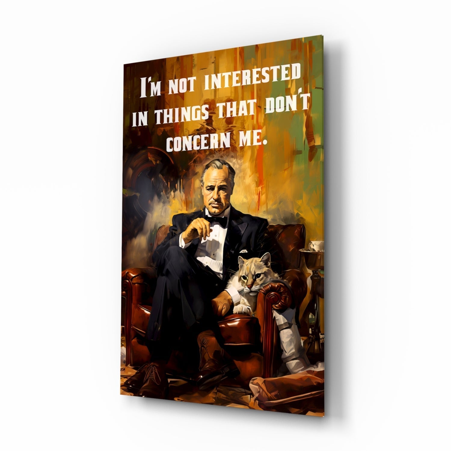 Godfather Glass Wall Art || Designer Collection.