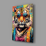 Cool Tiger Glass Wall Art || Designer Collection.
