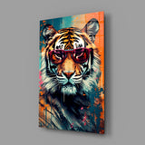 Cool Tiger Glass Wall Art || Designer Collection.