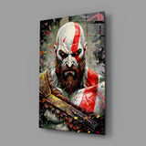 Kratos Glass Wall Art || Designer Collection.