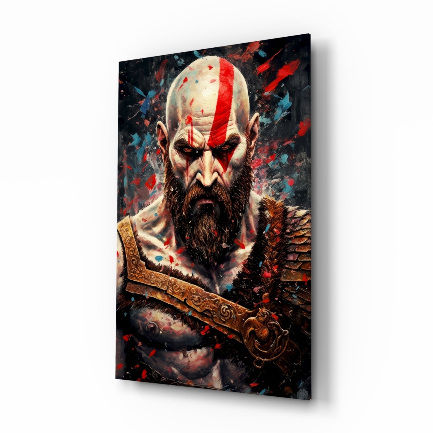 Kratos Glass Wall Art || Designer Collection.