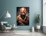 Kratos Glass Wall Art || Designer Collection.