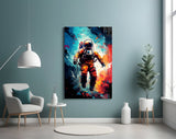 Astronaut Glass Wall Art || Designer Collection.