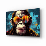 Cool Monkey Glass Wall Art || Designer Collection.