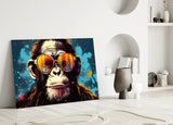 Cool Monkey Glass Wall Art || Designer Collection.