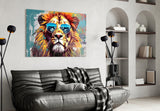 Cool Lion Glass Wall Art || Designer Collection.