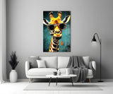 Cool Giraffe Glass Wall Art || Designer Collection.