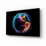 World Glass Wall Art || Designer Collection.