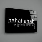 Laughter Analysis Glass Wall Art || Designer Collection.