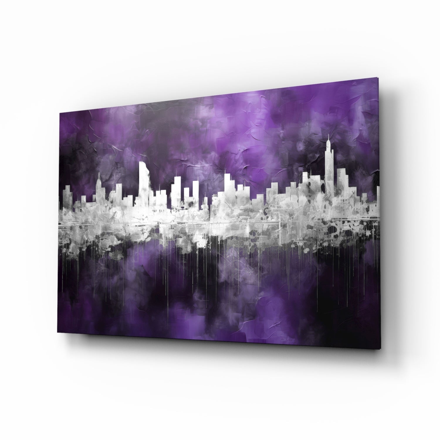 City Silhouette  Glass Wall Art || Designer Collection.