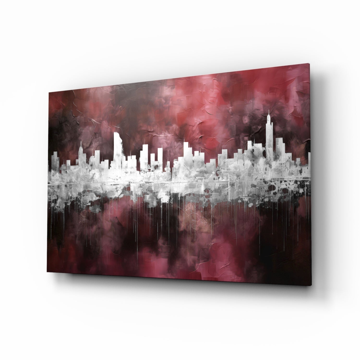 City Silhouette Glass Wall Art || Designer Collection.