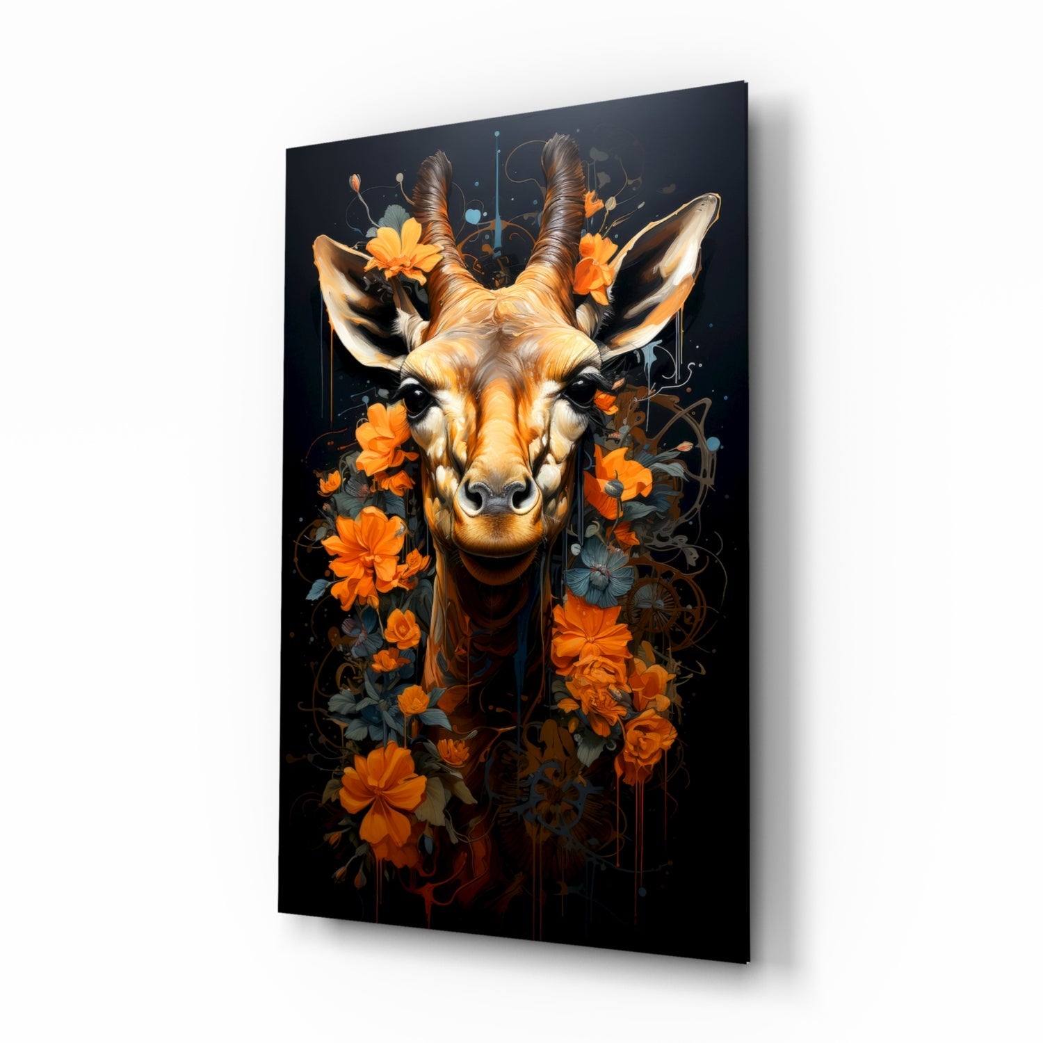 Deer Glass Wall Art || Designer Collection.