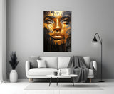 Golden Melt Glass Wall Art || Designer Collection.