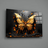 Golden Butterfly Glass Wall Art || Designer Collection.