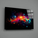Colors of Space Glass Wall Art || Designer Collection.