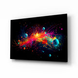 Colors of Space Glass Wall Art || Designer Collection.