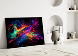 Colors of Space Glass Wall Art || Designer Collection.