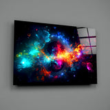 Colors of Space Glass Wall Art || Designer Collection.
