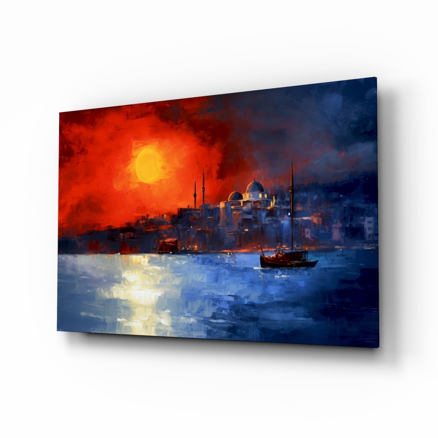 Istanbul Glass Wall Art || Designer Collection.