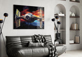 Tie Fighter Glass Wall Art || Designer Collection.