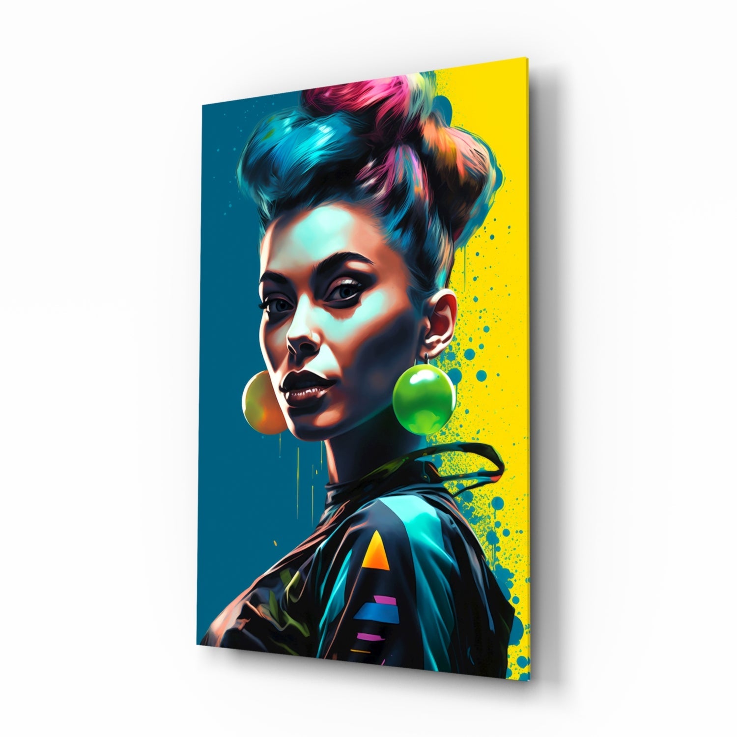 Earrings Glass Wall Art || Designer Collection.