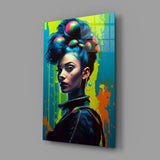 Hair Style Glass Wall Art || Designer Collection.