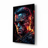 Mechanic Face Glass Wall Art || Designer Collection.