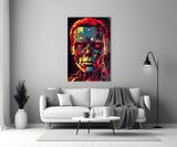 Mechanic Face Glass Wall Art || Designer Collection.