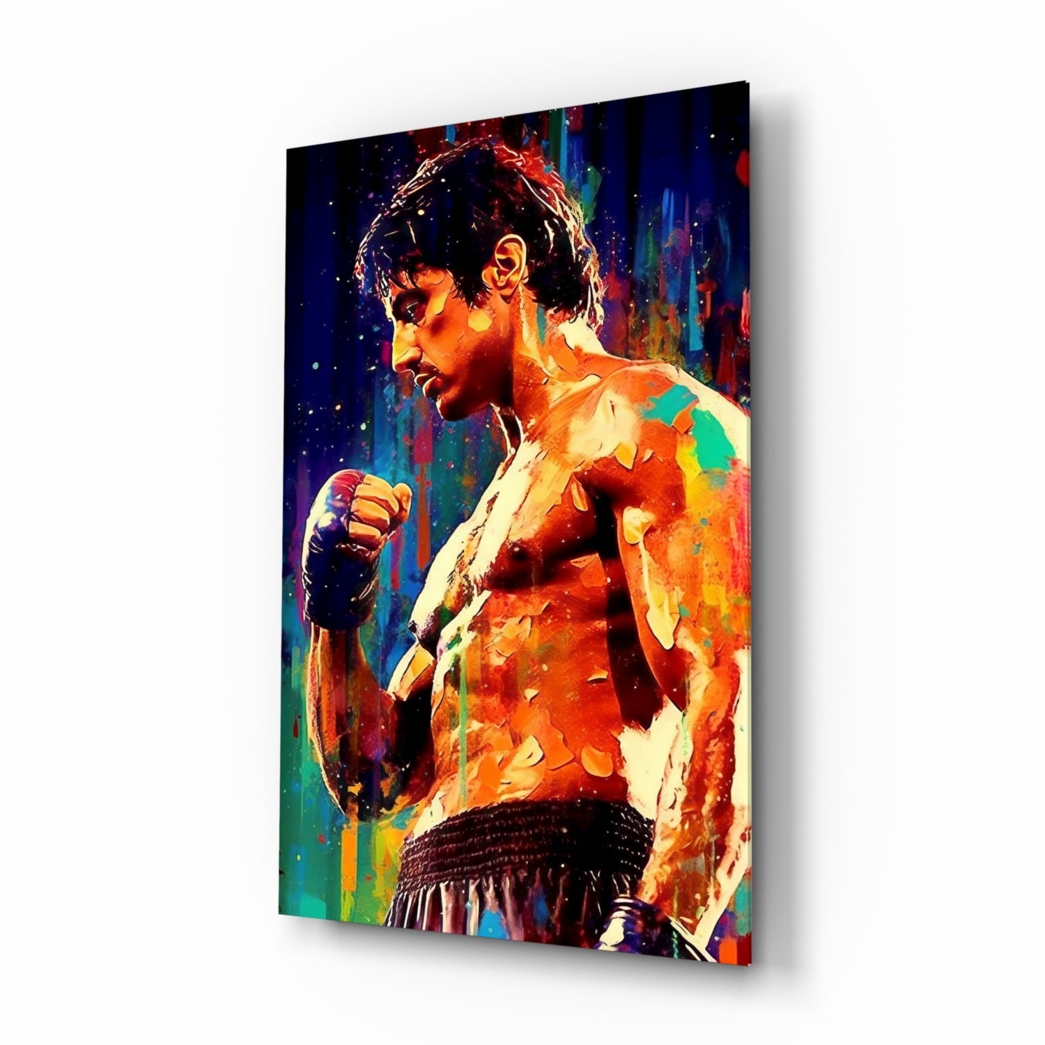 Fighter Glass Wall Art || Designer Collection.