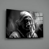 Tupac Glass Wall Art || Designer Collection.