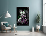 Neon Mouse Glass Wall Art || Designer Collection.
