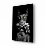 Gun Dog  Glass Wall Art || Designer Collection.