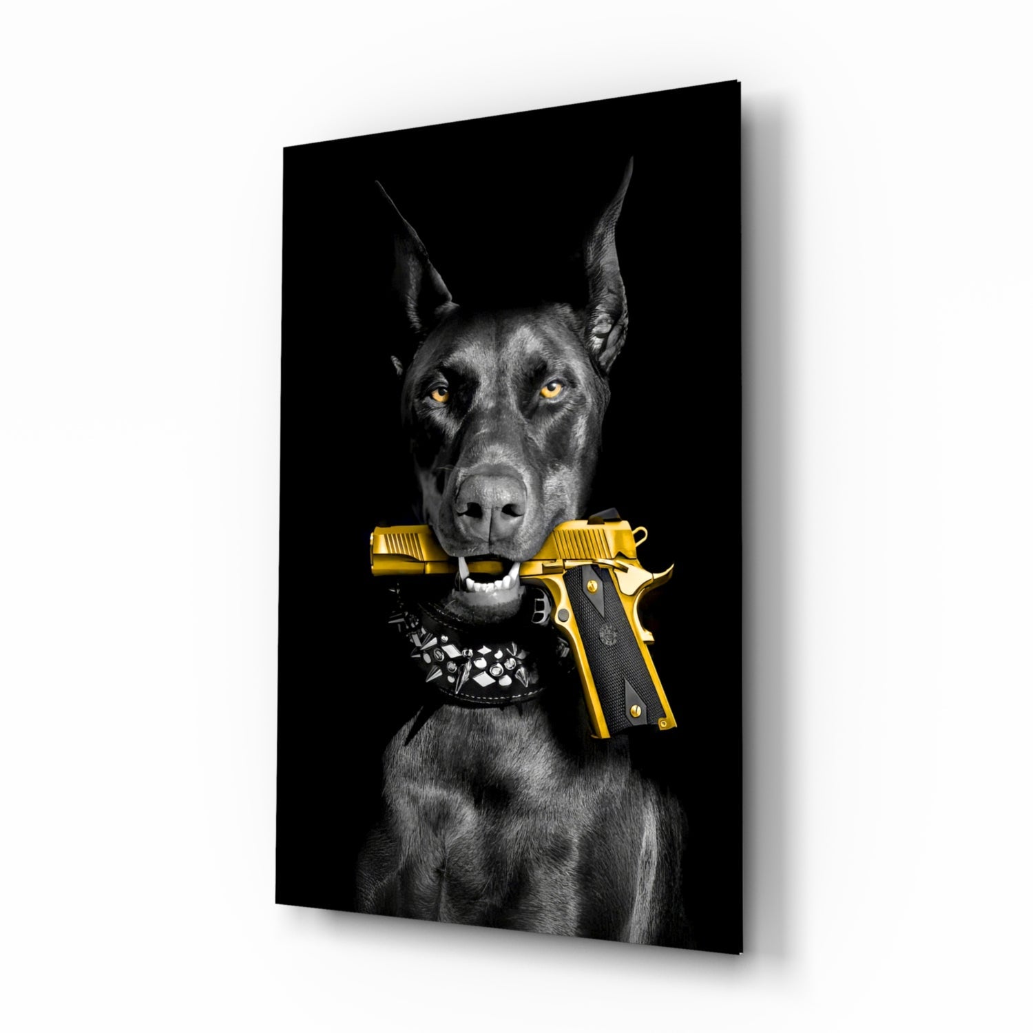Gun Dog  Glass Wall Art || Designer Collection.