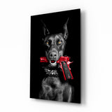 Gun Dog  Glass Wall Art || Designer Collection.