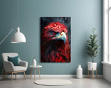 Red Eagle Glass Wall Art|| Designer's Collection.