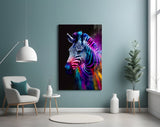 Zebra Glass Wall Art|| Designer's Collection.