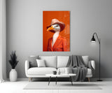Bird Vogue Glass Wall Art|| Designer's Collection.